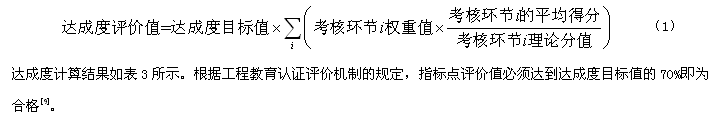 《控制工程基础》课程达成度评价研究与实践